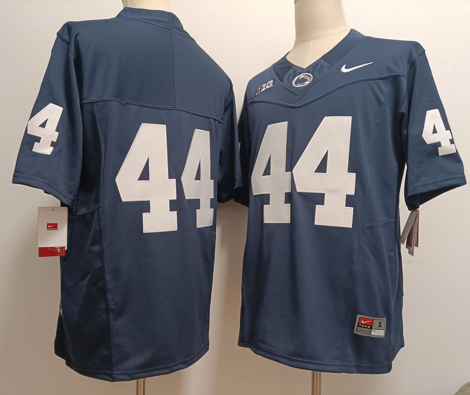 Men Penn State Natty Lions #44 No Name Blue Nike 2025 NCAA Jersey